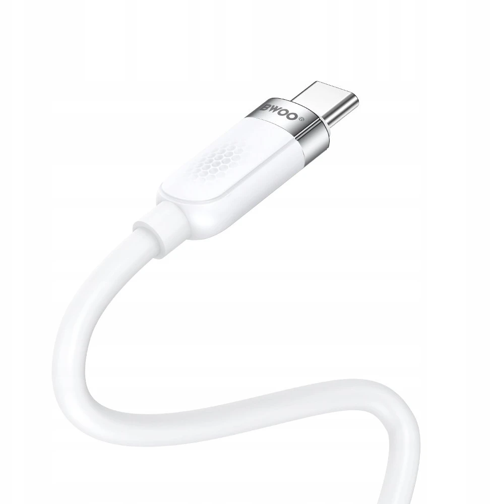 BWOO 65W laidas USB-C – USB-C 1m baltas