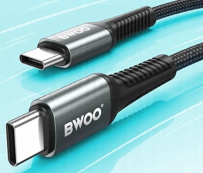 BWOO Pintas laidas USB-C – USB-C 2m 60W juodas