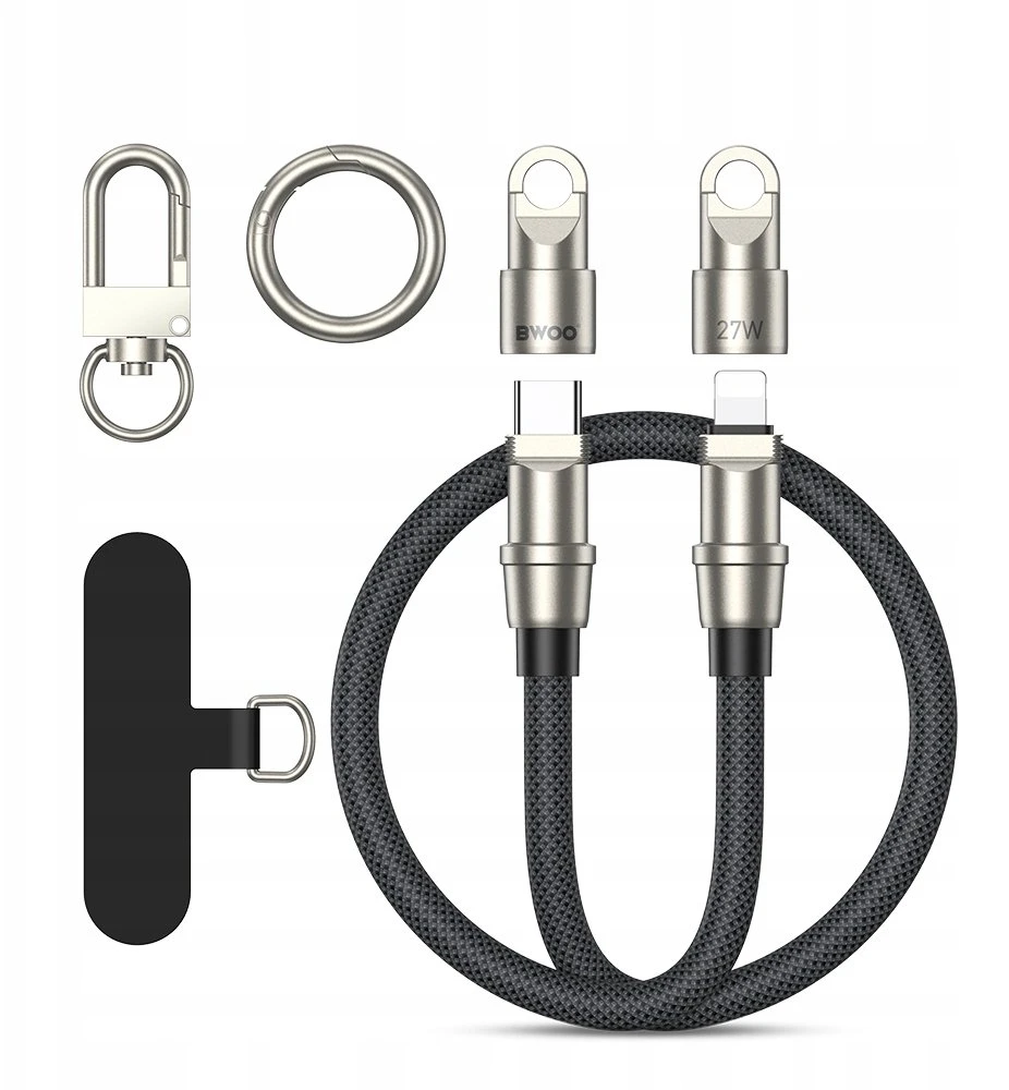 BWOO USB-C į Lightning laidas su dirželiu 1.2m 27W
