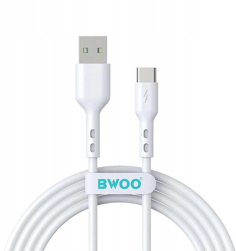 BWOO USB – USB-C laidas 2m 3A baltas