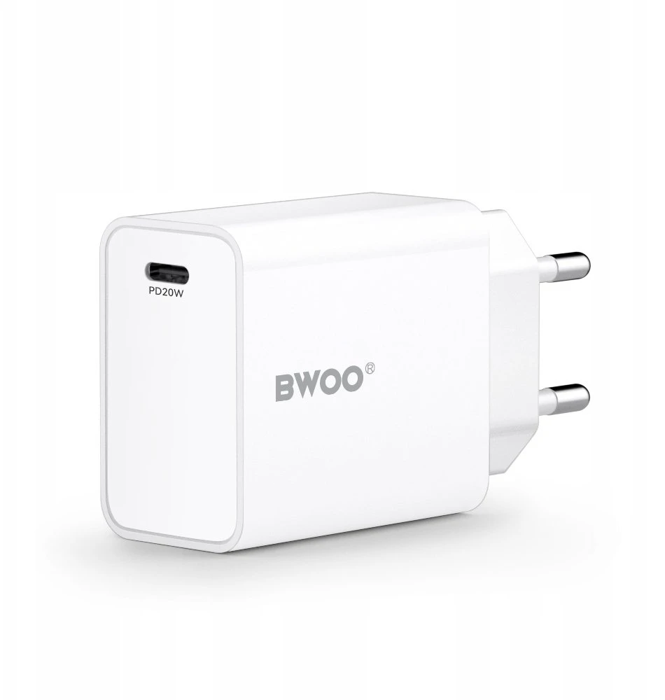 BWOO sieninis įkroviklis 20W CDA226 QC 1x USB-C juodas