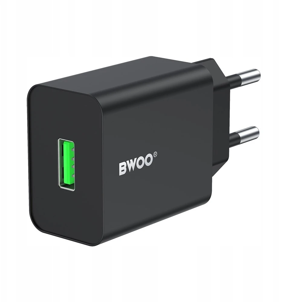 Įkroviklis Bwoo (CDA249) (1xUSB 2.4A) juodas