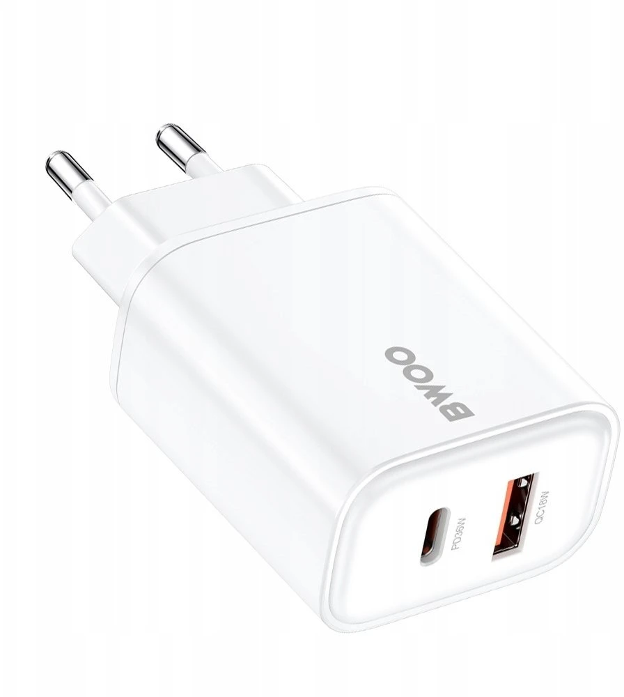 Įkroviklis Bwoo (CDA207) (1xUSB-C; 1xUSB 36W) baltas