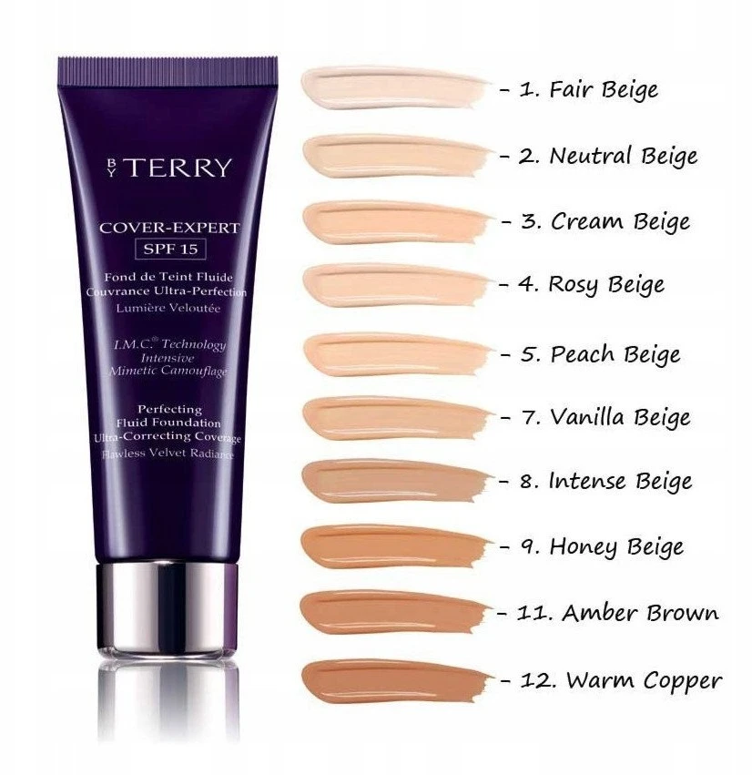By Terry Cover-Expert Perfecting Fluid Foundation maskuojantis makiažo pagrindas, atspalvis: N1 Fair rusvai gelsvas, 35 ml
