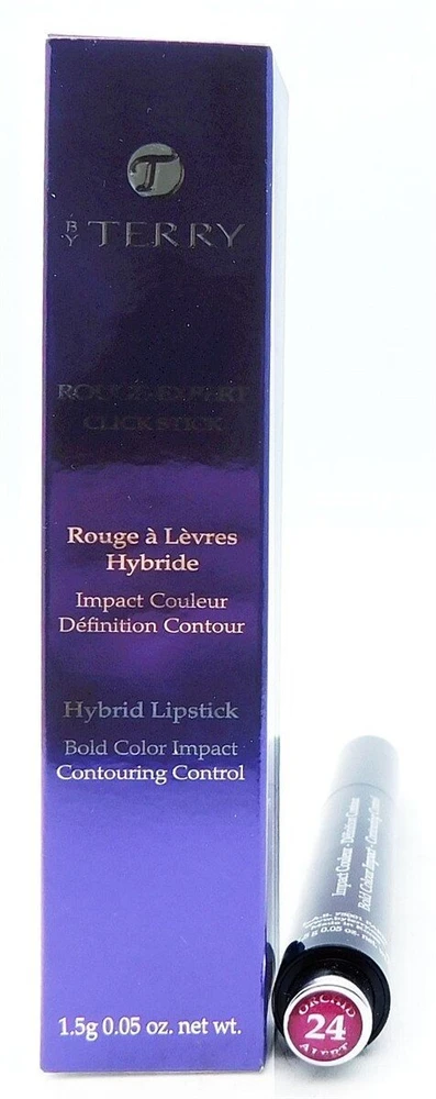 „By Terry Rouge-Expert Click Stick Kreminis“ lūpų dažai, 24 orchidėjų pavojaus signalas, 1,5 g