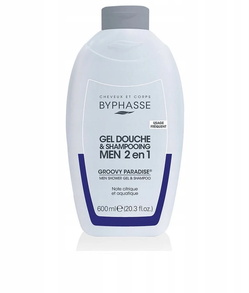 Byphasse Groovy Paradise Men 2 En 1, 600 ml