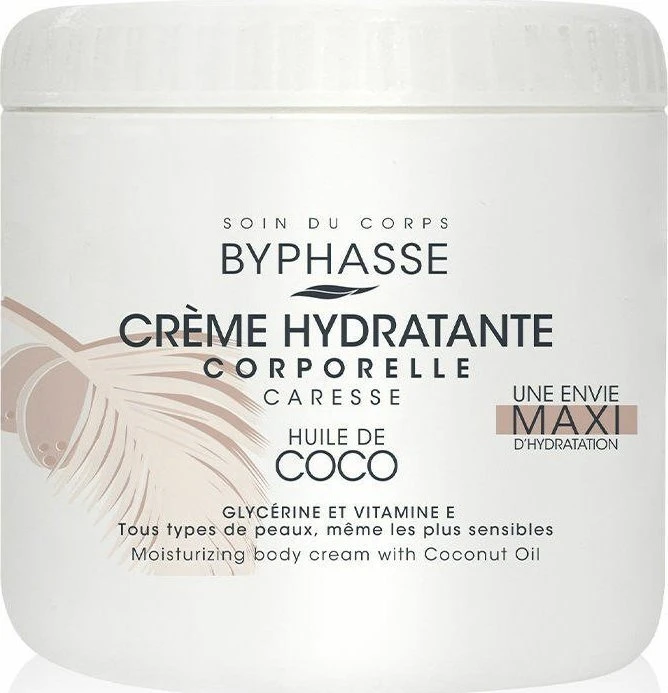 Byphasse Coconut Oil drėkinamasis kūno kremas 500ml