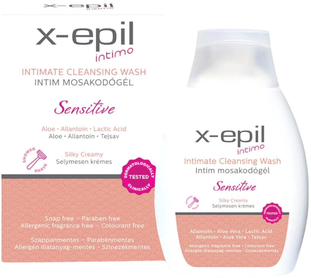 X-Epil Intimate Cleansing Wash Sensitive Intimate Wash Gel, 250 ml