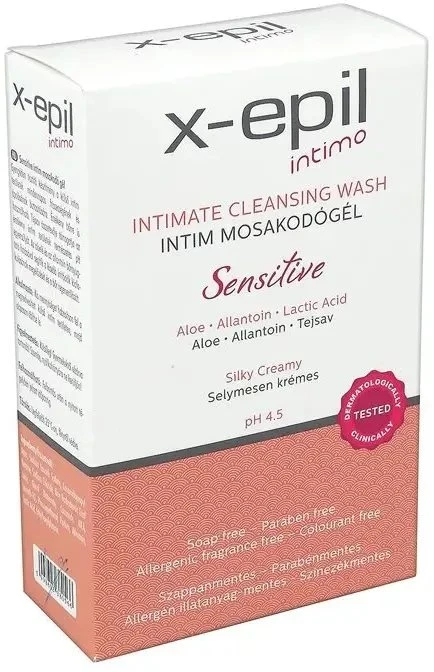 X-Epil Intimate Cleansing Wash Sensitive Intimate Wash Gel, 250 ml