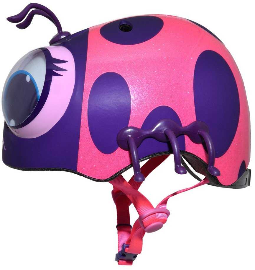 C-PREME Kask dziecięcy juniorski RASKULLZ Googly Lady Bug pink Rozmiar XS Toddler (Kod producenta: CPMR-7144606)