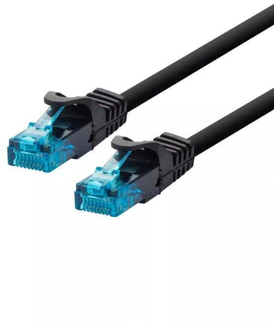 C-TECH kabelio pataisymo laidas Cat5e, FTP, juodas, 1m