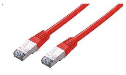 C-TECH kabelio pataisos laidas Cat5e, FTP, raudonas, 1m