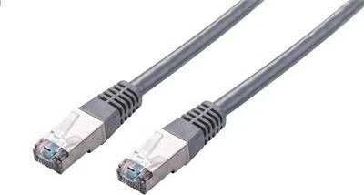 C-TECH kabelio pataisymo laidas Cat5e, FTP, pilkas, 1m