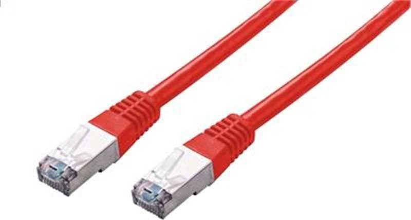 C-TECH kabelis patchcord Cat5e, FTP, raudonas, 2m