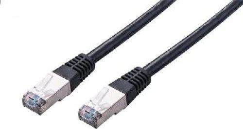 C-TECH kabelis patchcord Cat5e, FTP, juodas, 2m