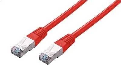 C-TECH kabelio pataisos laidas Cat5e, FTP, raudonas, 0,5 m