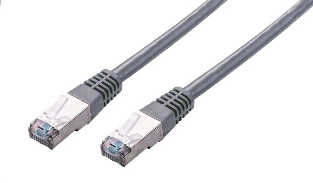 C-TECH kabelis patchcord Cat5e, FTP, pilkas, 2m
