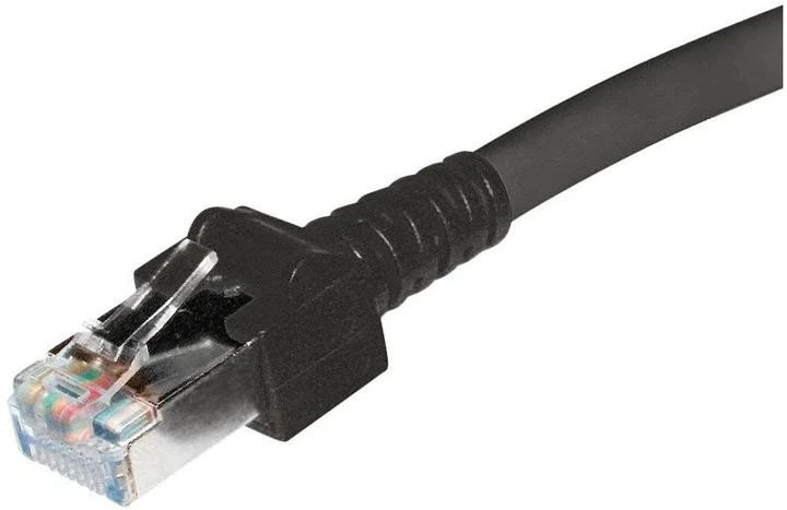 C-Tech kabelis Cat5e, UTP, juodas, 0.5 m (CB-PP5-05BK)