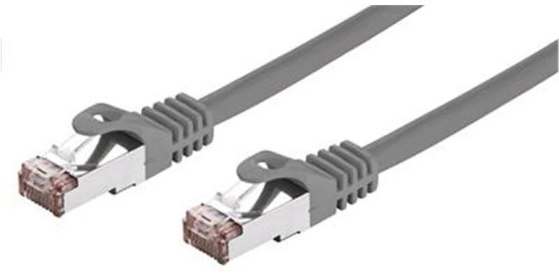 C-TECH kabelis patchcord Cat6, FTP, pilkas, 15m