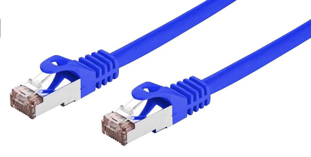 C-TECH kabelis patchcord Cat6, FTP, mėlynas, 1m