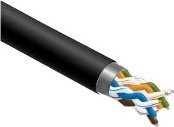 C-TECH kabelis patchcord Cat6, FTP, juodas, 0,5 m