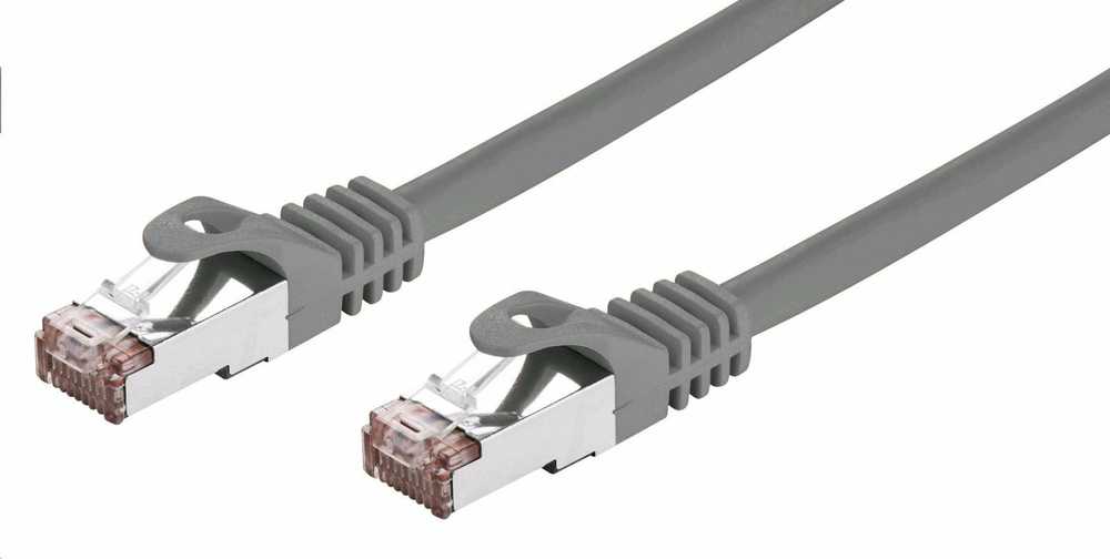 C-TECH kabelis patchcord Cat6, FTP, pilkas, 3m