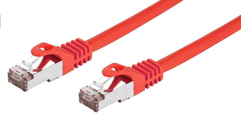 C-TECH kabelis patchcord Cat6, FTP, raudonas, 2m