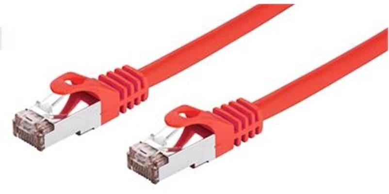 C-TECH kabelio pataisos laidas Cat6, FTP, raudonas, 1m