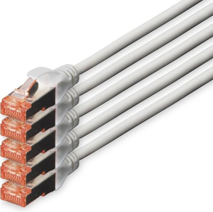 C-TECH kabelis patchcord Cat6, FTP, pilkas, 1m