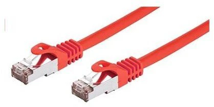C-TECH kabelio pataisos laidas Cat6, FTP, raudonas, 0,5 m