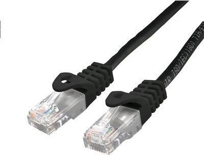 C-TECH kabelio sujungimo laidas Cat6, UTP, juodas, 2 m