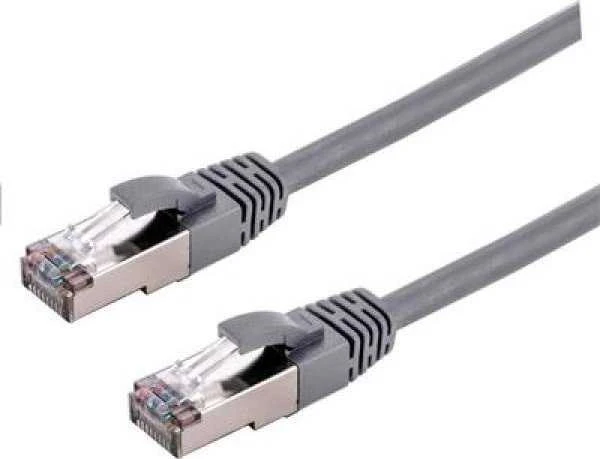 C-TECH kabelio pataisos laidas Cat6a, S/FTP, pilkas, 0,5 m