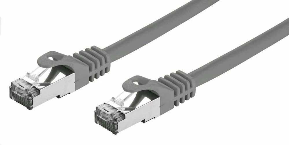 C-TECH kabelis patchcord Cat7, S/FTP, pilkas, 15m