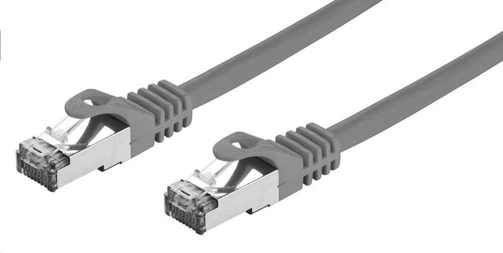 C-TECH kabelio sujungimo laidas Cat7, S/FTP, pilkas, 2 m