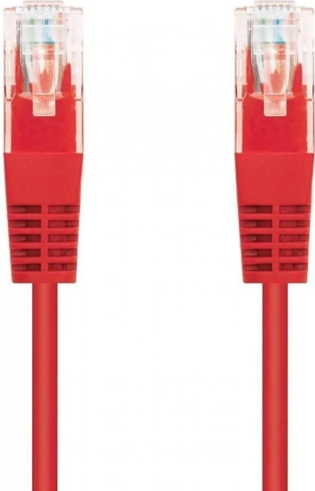 C-Tech Kabelis patchcord Cat5e, UTP, raudona, 1 m (CB-PP5-1R)