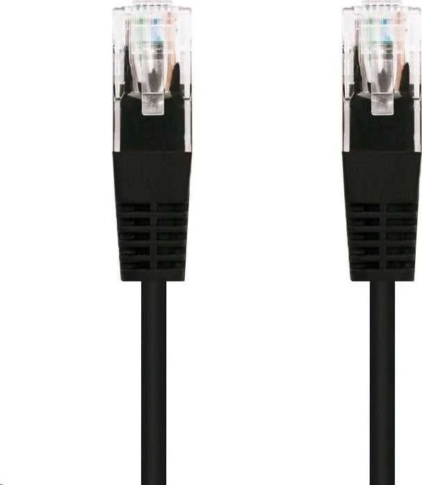 C-Tech kabelis Cat5e, UTP, juodas, 3 m (CB-PP5-3BK)