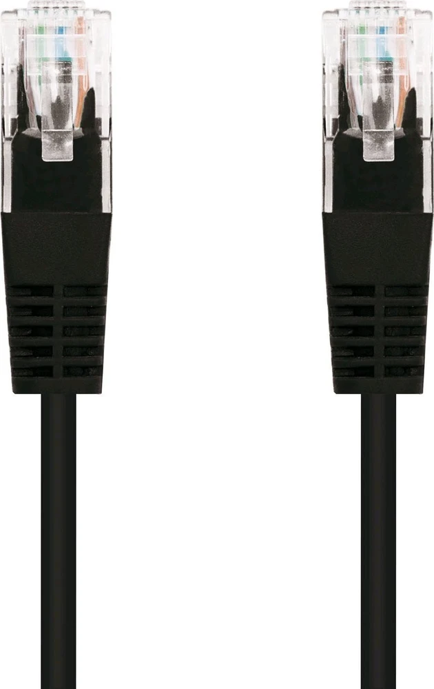 C-Tech kabelis Cat5e, UTP, juodas, 3 m (CB-PP5-3BK)