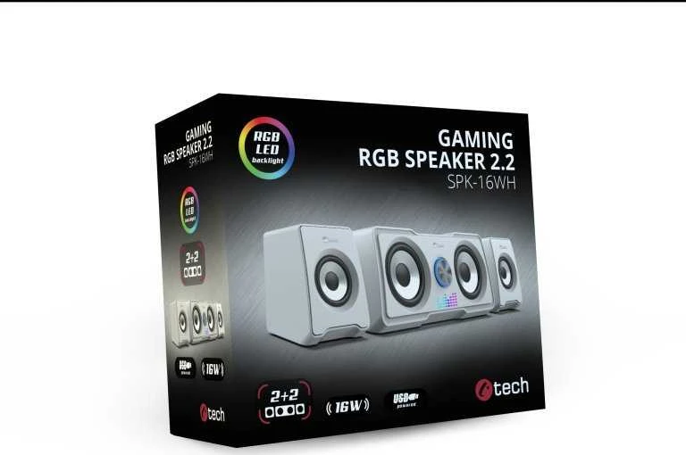 Kompiuterio kolonėlės C-Tech SPK-16 kompiuterio garsiakalbiai (SPK-16WH)