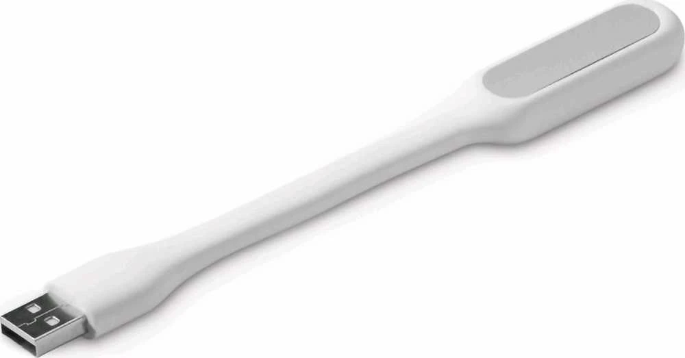 Šakotuvas C-TECH USB nešiojamojo kompiuterio lempa UNL-04, lanksti, balta