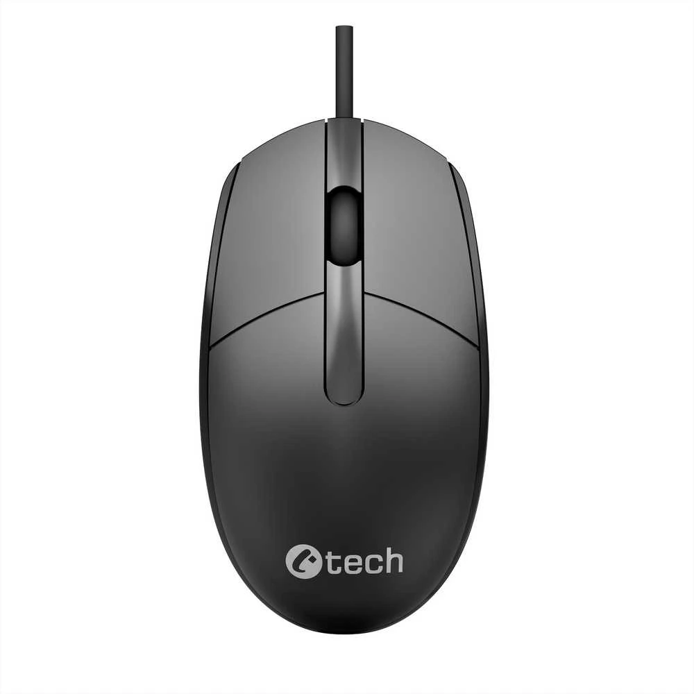 C-TECH WM-10 pelė, USB, juoda