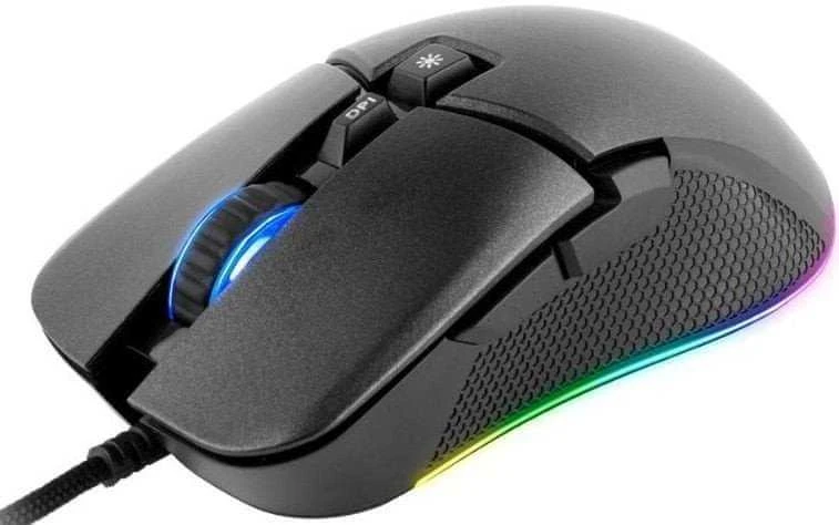 C-TECH žaidimų pelė Dawn, atsitiktiniai žaidimai, 6400 DPI, RGB apšvietimas, USB