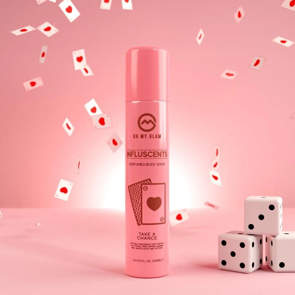 Oh My Glam Influscent Take A Chance Body Purškiklis Baltas Musk, 100 ml