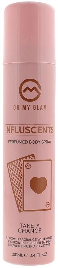 Oh My Glam Influscent Take A Chance Body Purškiklis Baltas Musk, 100 ml
