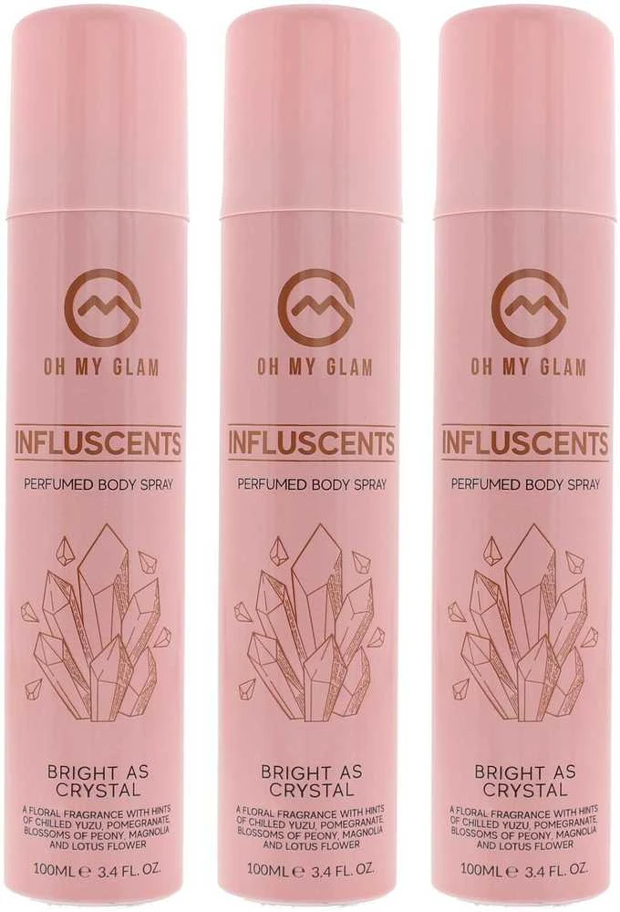 Oh My Glam Influscents Bright As Crystal kūno purškiklis Lotoso žiedas, 100 ml