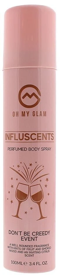 Oh My Glam Influscents Don't Be Creedy: Event kūno purškiklis, 100 ml