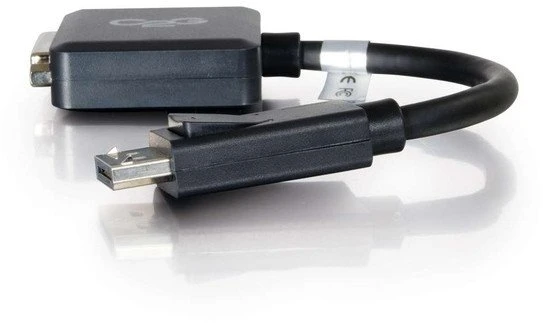 Adapteris AV C2G C2G 8in DisplayPort to DVI-D Adapteris - DP to DVI D Adapteris - Juodas - M/F - Videoadapter - DisplayPort (M) zu DVI-D (W) - Juodas