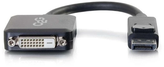 Adapteris AV C2G C2G 8in DisplayPort to DVI-D Adapteris - DP to DVI D Adapteris - Juodas - M/F - Videoadapter - DisplayPort (M) zu DVI-D (W) - Juodas