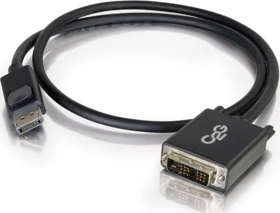 C2G C2G 2m DisplayPort į vienos jungties DVI-D adapterio kabelis M/M - DP į DVI - juodas - DisplayPort kabelis - DisplayPort (M) į DVI-D (M) - 2 m - juodas