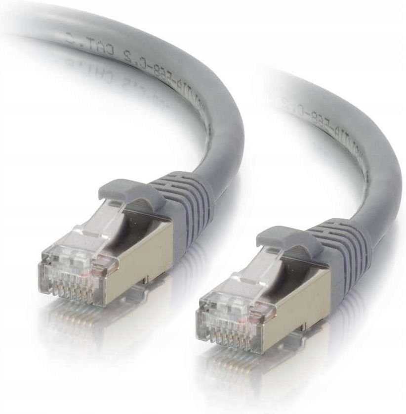 C2G Cbl/15m CAT6A Shielded Komutacinis kabelis Pilkas