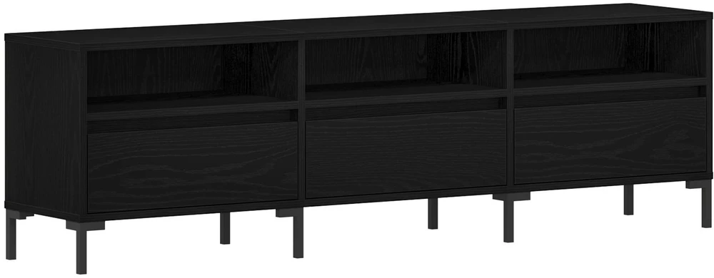 TV staliukas Televizoriaus spintelė 150 x 30 x 44,5 cm Juodas ąžuolas